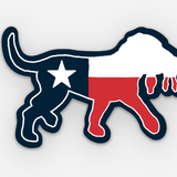 Texas logo sticker