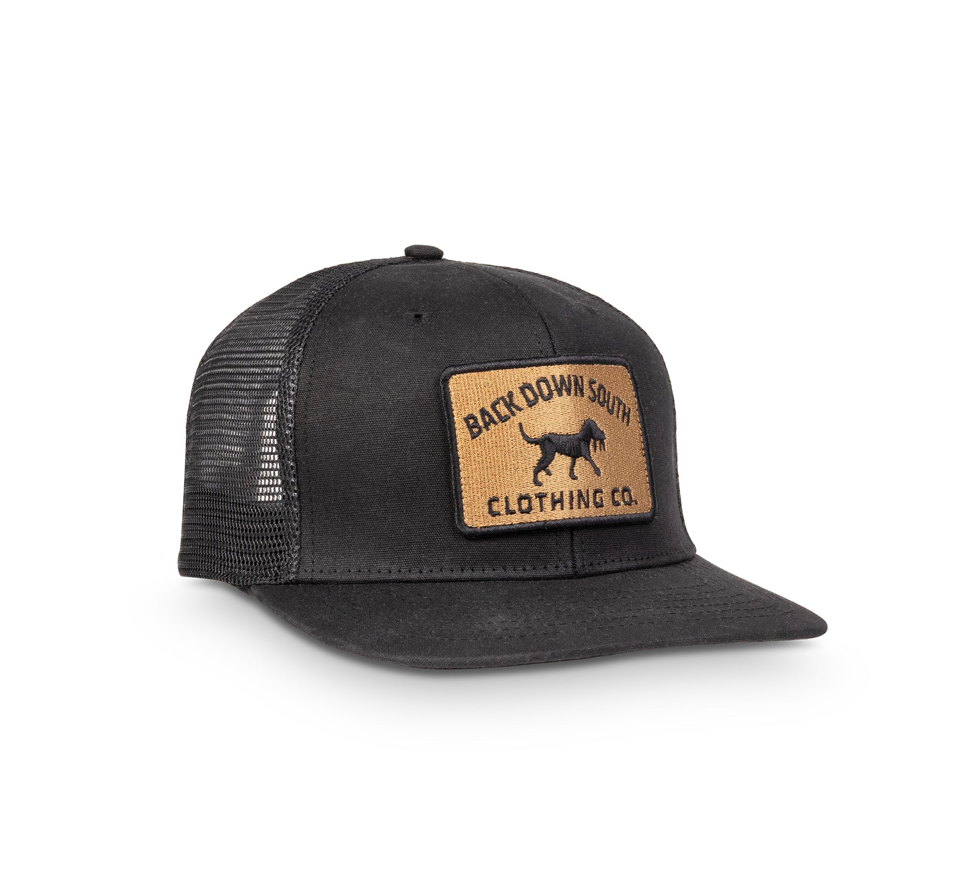 Waxed Pursuit Trucker - Black & Gold