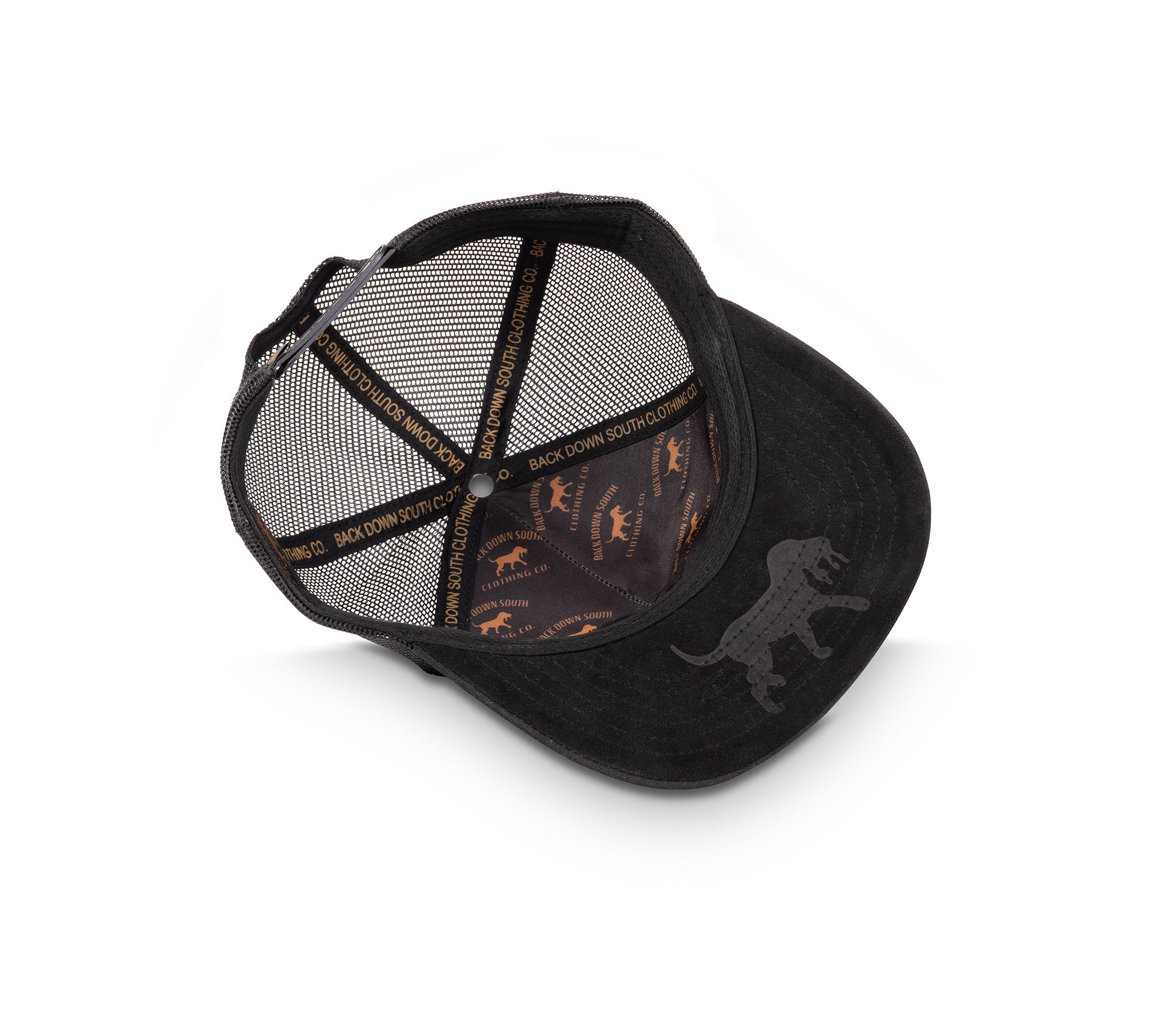 Waxed Pursuit Trucker Hat - Leather Patch Black