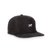 Weekender Rope Hat Black - Silver Logo