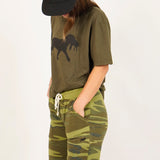 Women's Active Fleece Jogger - Woodland Camo