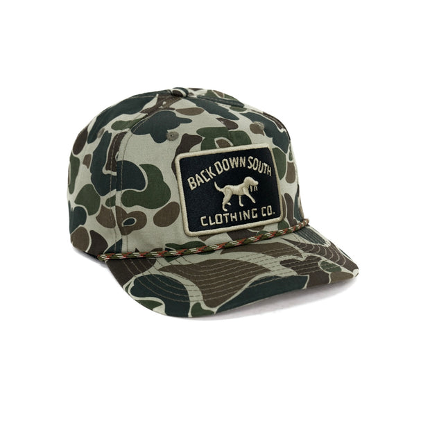 Old School Camo Rope Hat