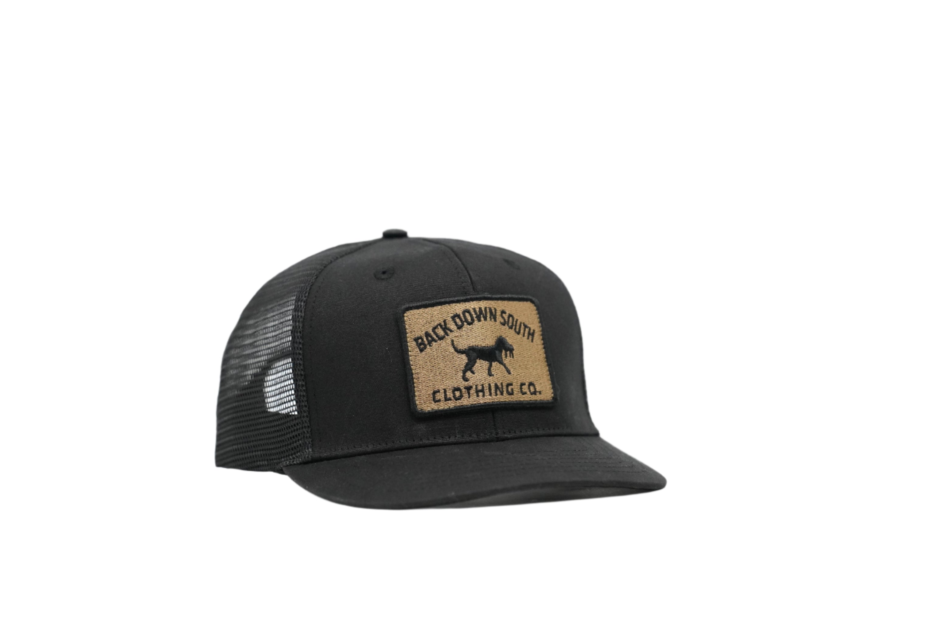 Waxed Pursuit Trucker - Black & Gold – Back Down South Clothing
