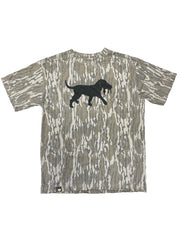 Mossy Oak Bottomland Distressed Logo Camo - SS