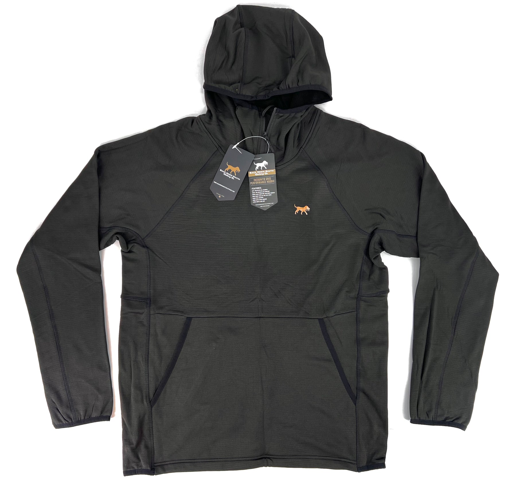 Incognito Tech Hoodie - Ninja Black – Back Down South Clothing